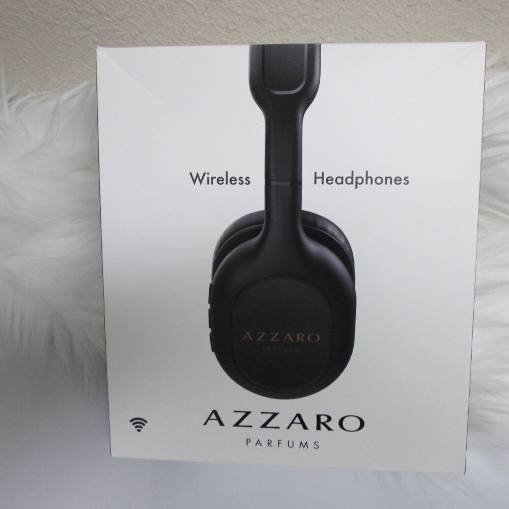 Azzaro Wireless Headphone Model No. LE331101 Black - NEW See Pics Quality!